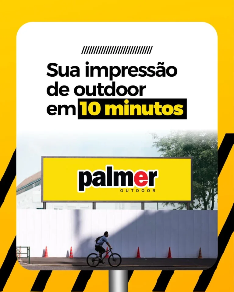 Sua impressão de outdoor em 10 minutos Palmer Outdoor
