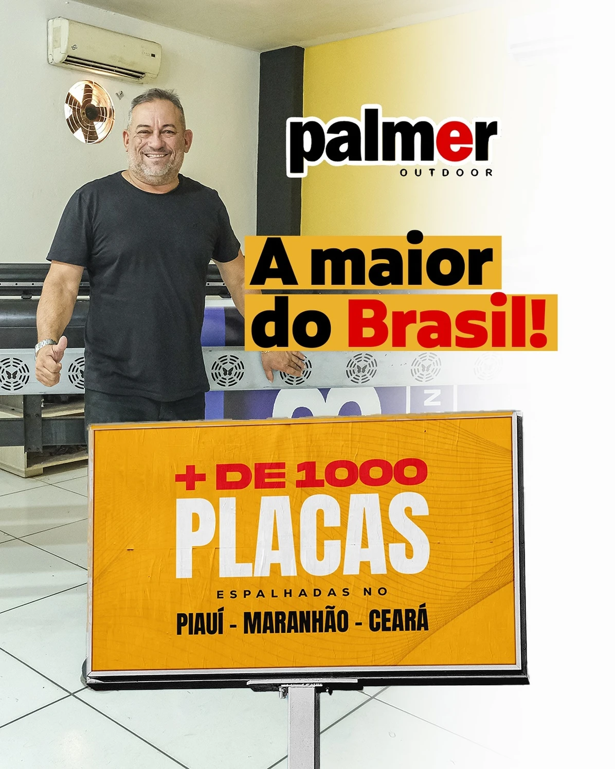 Dê a visibilidade que seu negócio precisa Palmer Outdoor